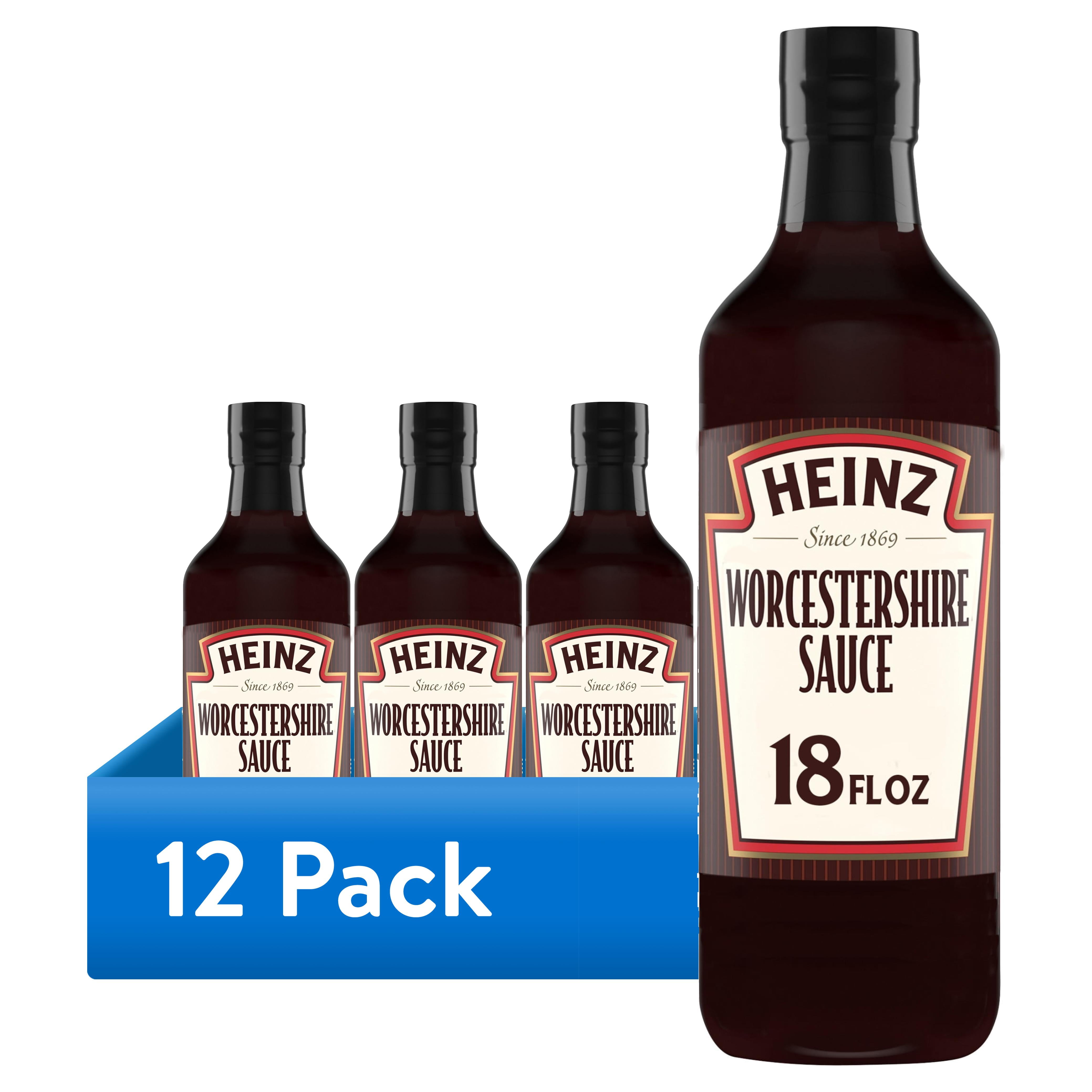 (12 pack) Heinz Worcestershire Sauce, 18 fl oz Bottle