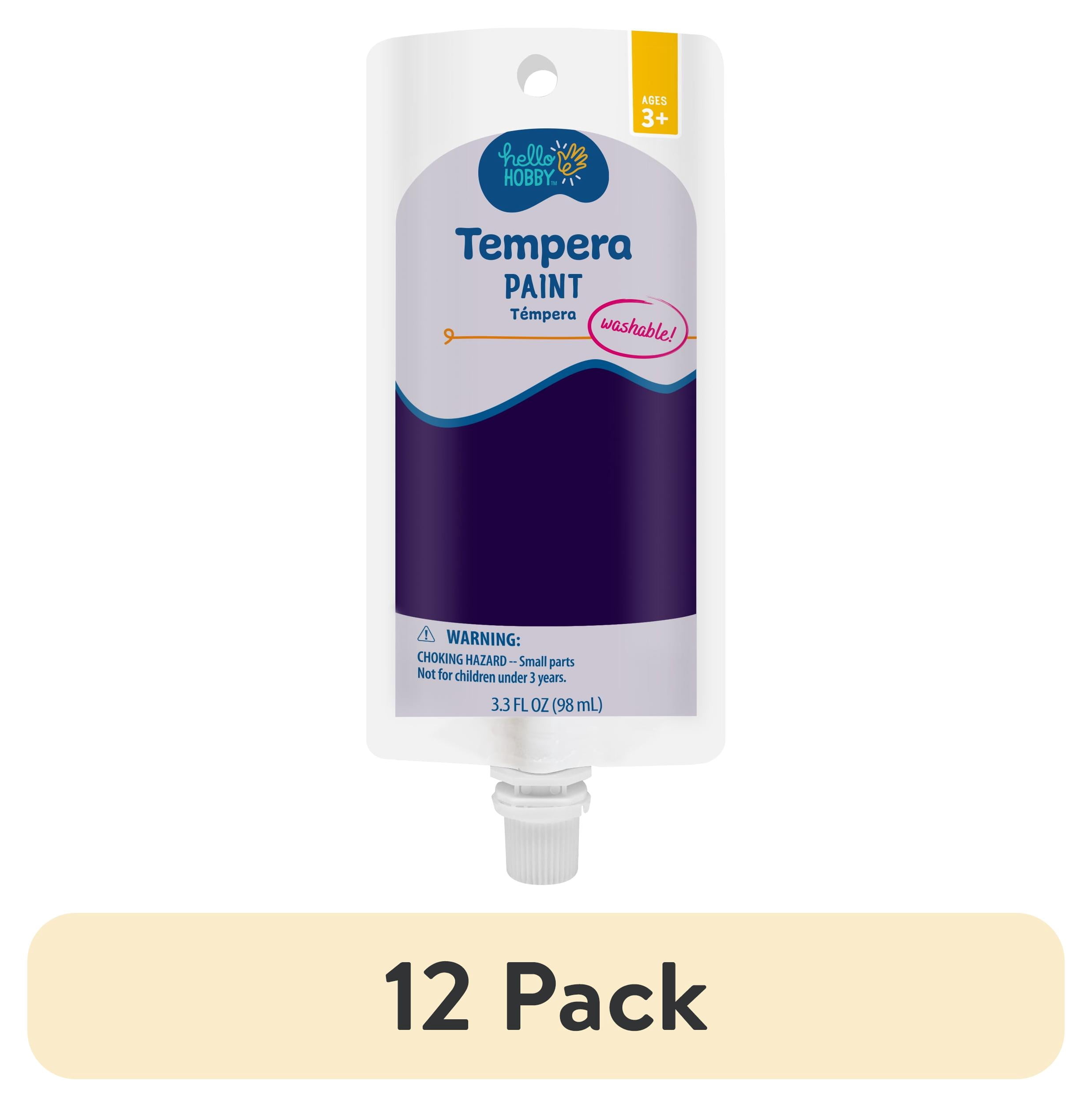 (12 pack) Hello Hobby 3.3 fl oz Purple Tempera Paint