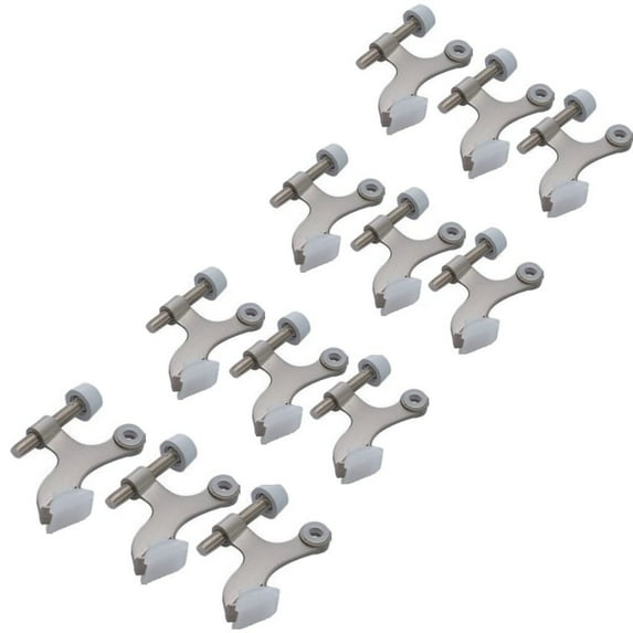 12-pack Hinge Pin Satin Nickel Heavy Duty Door Stops - 12 High Quality Hinge Pin Door Stop Hardware