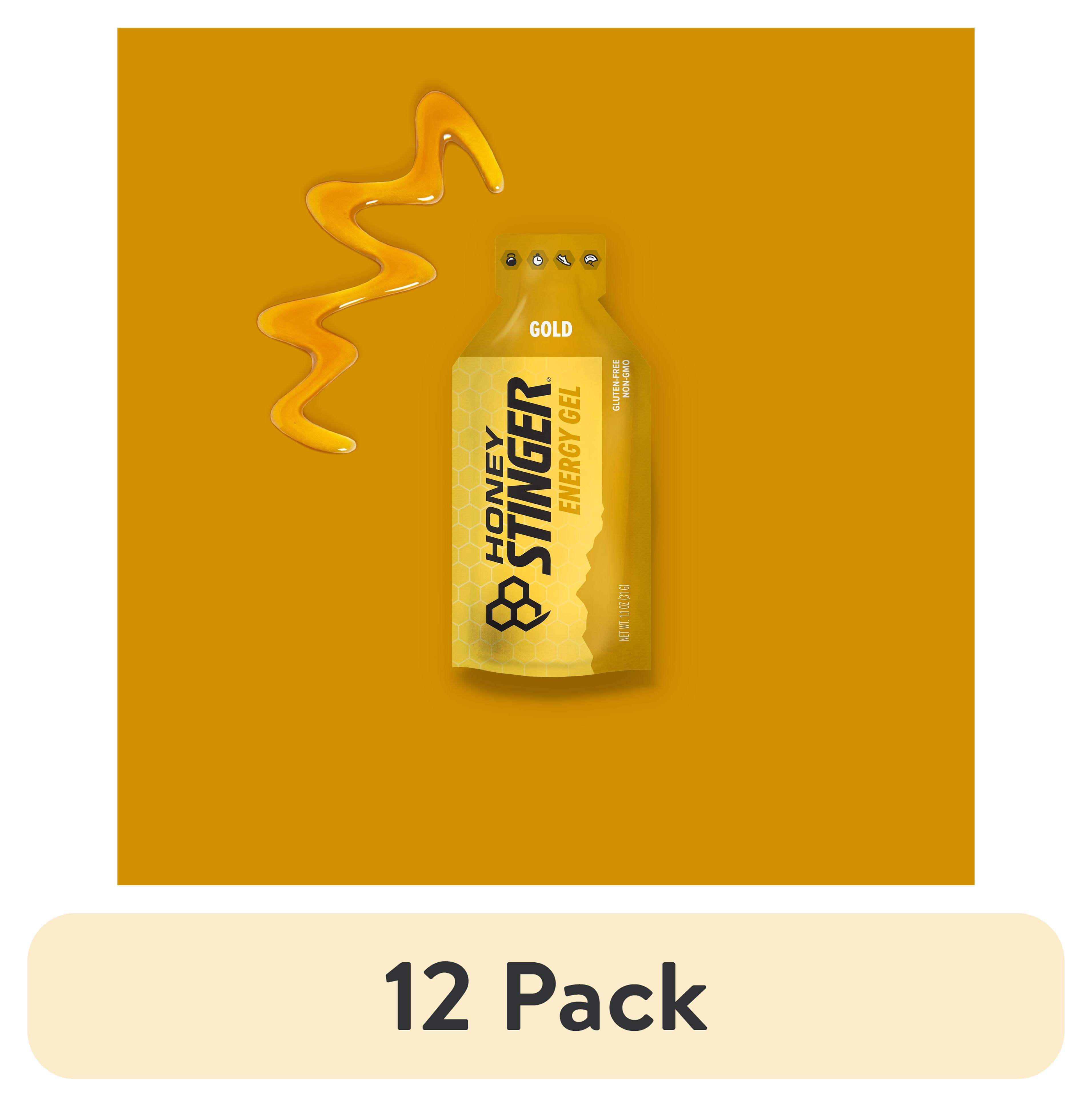 (12 pack) Honey Stinger Gluten-Free Energy Gel, Gold, 1.1 oz, 1 Count