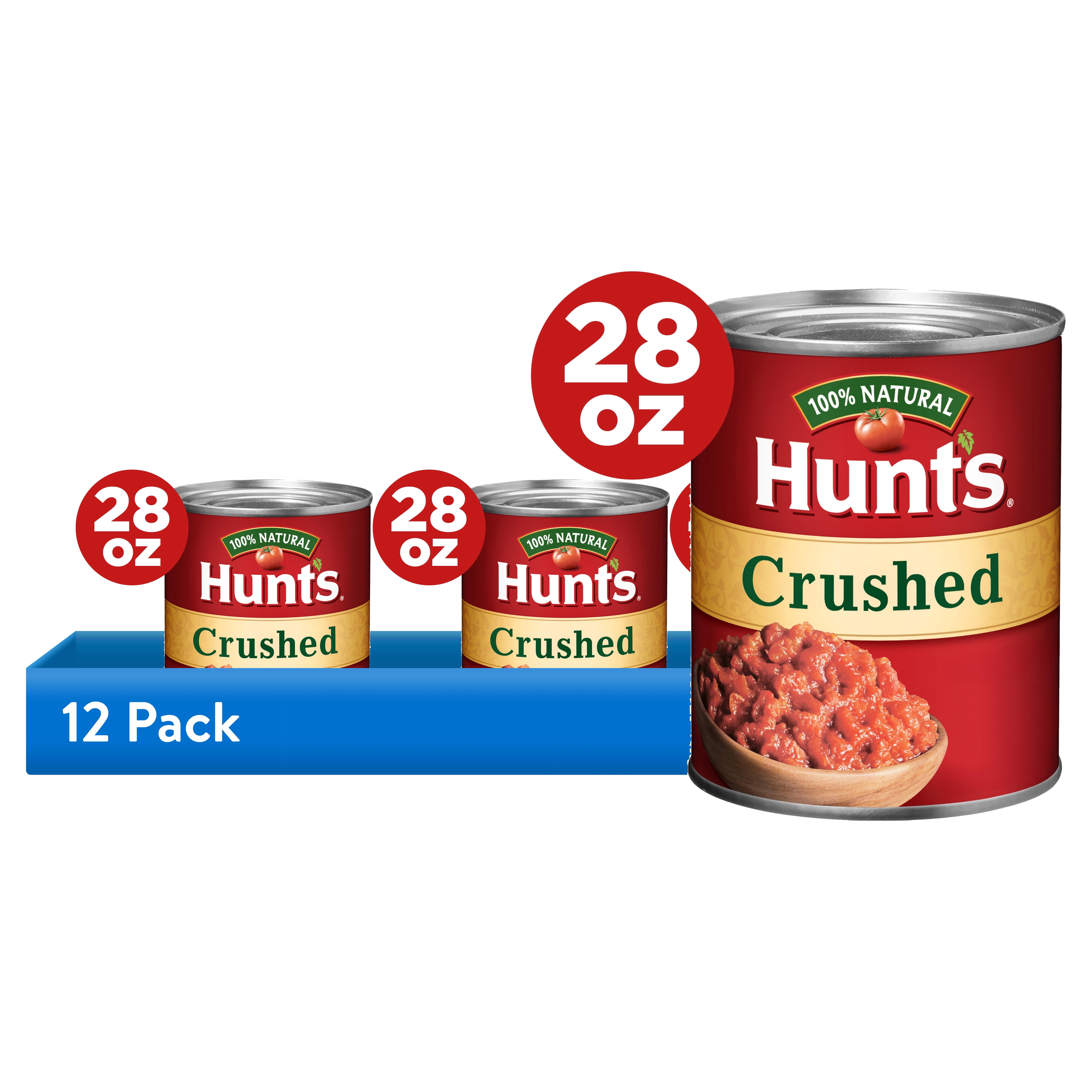 (12 pack) Hunt’s Crushed Tomatoes, Perfect for Chili & Soups, 28 oz. Can
