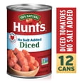 thumbnail image 1 of (12 pack) Hunt’s No Salt Added Diced Tomatoes, Perfect for Chili & Soups, 14.5 oz. Can, 1 of 17