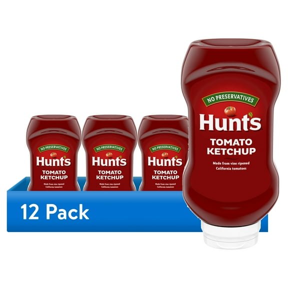 (12 pack) Hunts Tomato Ketchup, 20 oz. Squeeze Bottle (Pack of 12)