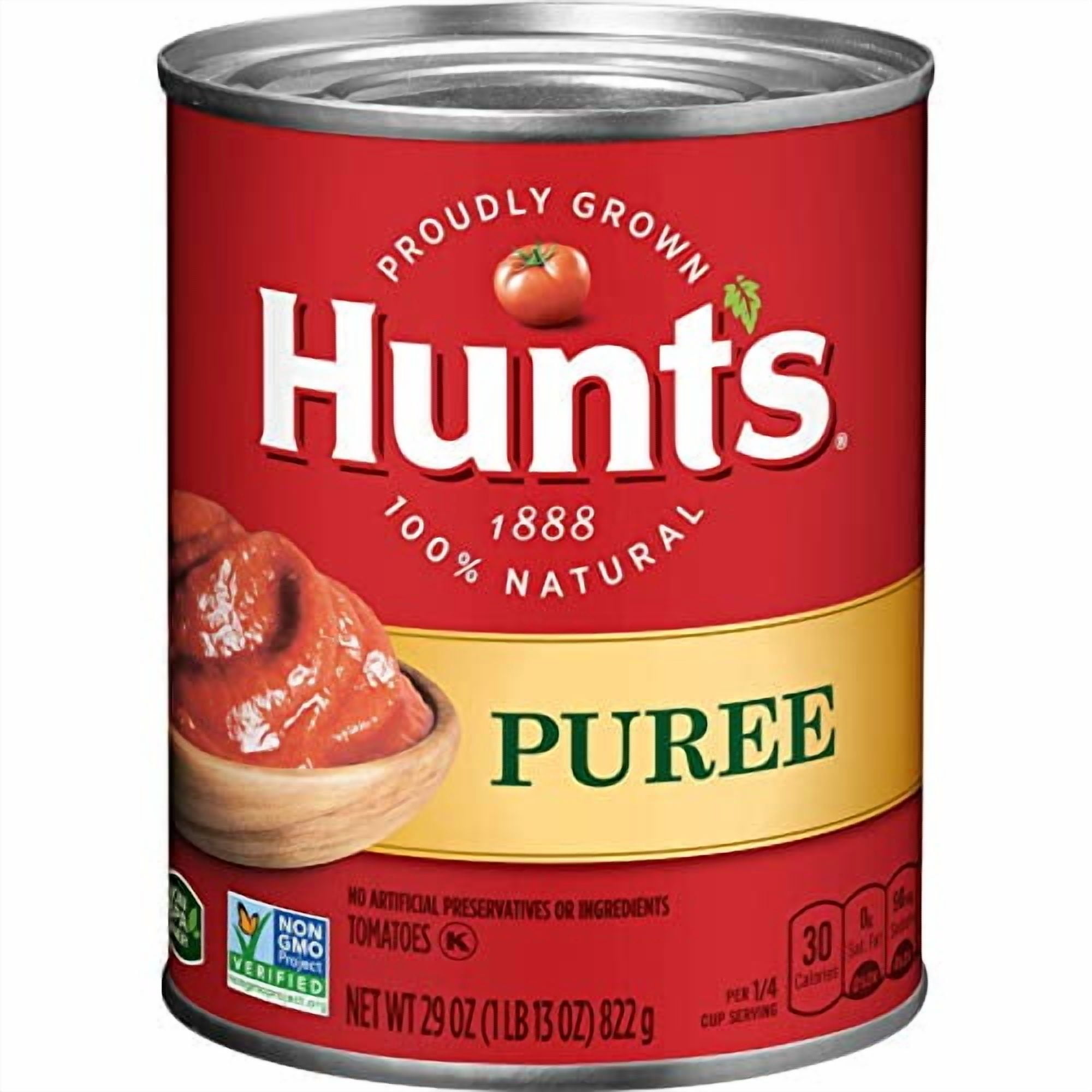 (12 pack) Hunt’s Tomato Puree, Perfect for Chili & Soups, 29 oz. Can