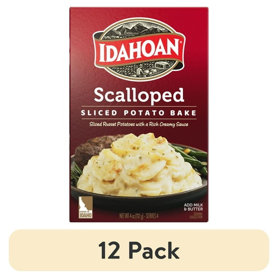 (12 pack) Idahoan Scalloped Homestyle Casserole Side Dish, 4 oz