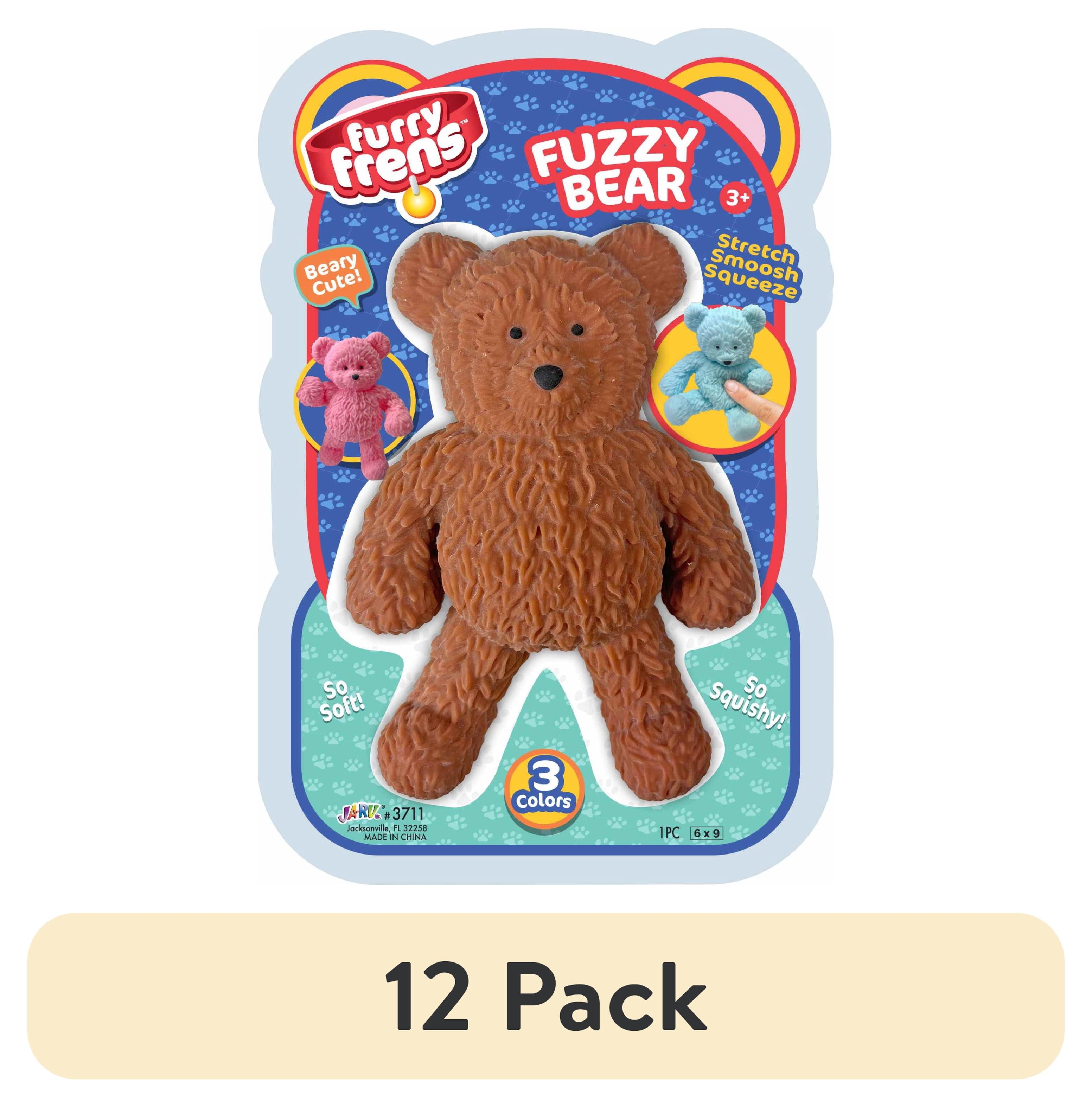 (12 pack) Ja-Ru Furry Frens Fuzzy Bear Novelty Toy, Child, Random Colors