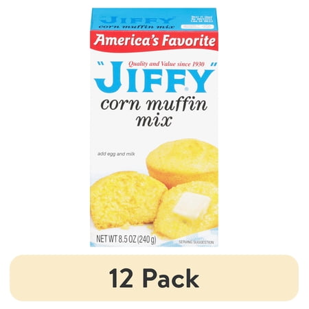 (12 pack) "JIFFY" Corn Muffin Mix, 8.5 oz Box