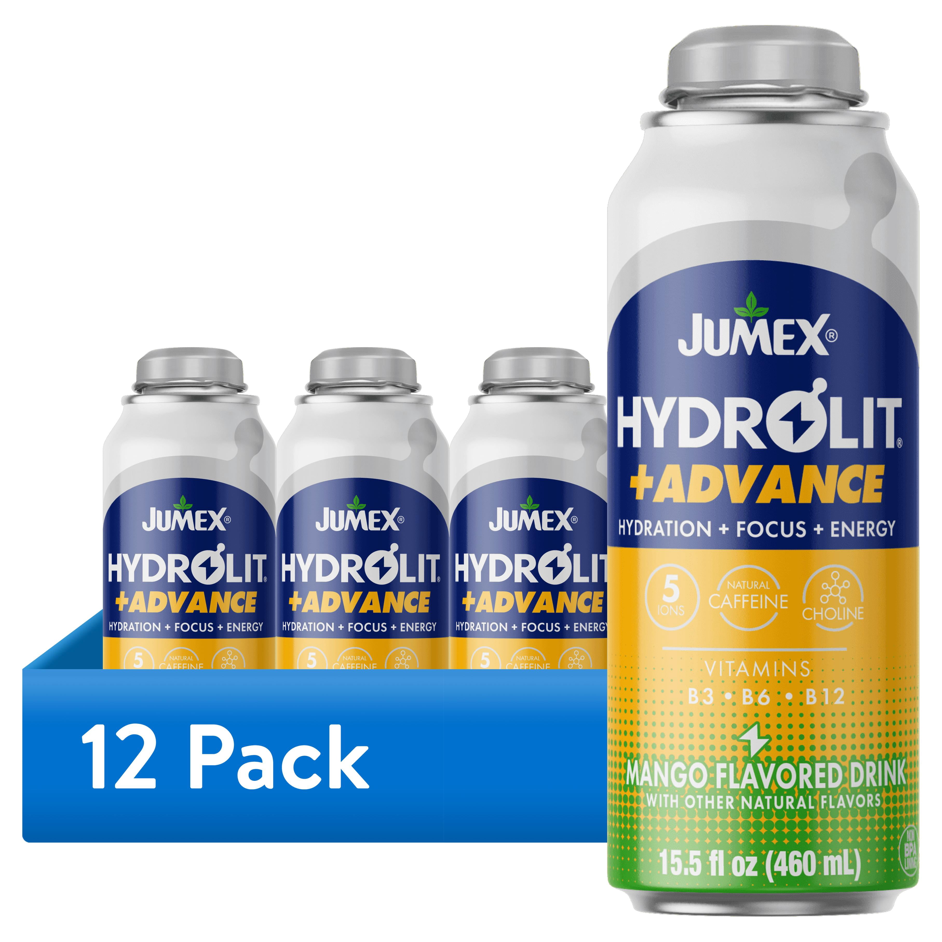 (12 pack) Jumex Hydrolit+Advance Mango Energy & Hydration Drink, 15.5 fl oz