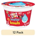 thumbnail image 1 of (12 pack) Kellogg's Froot Loops Insta-Bowls Breakfast Cereal, Kids Snacks, Instant Cereal, 1.2oz Cup (1 Cup), 1 of 17