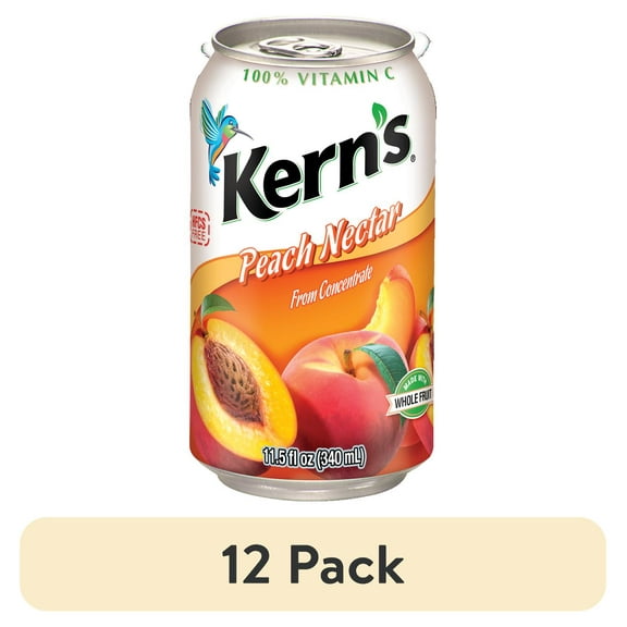 (12 pack) Kerns Peach Nectar Juice, 11.5 fl oz