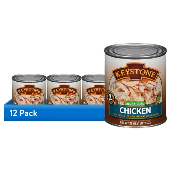 (12 pack) Keystone All Natural Chicken, 28 oz Can