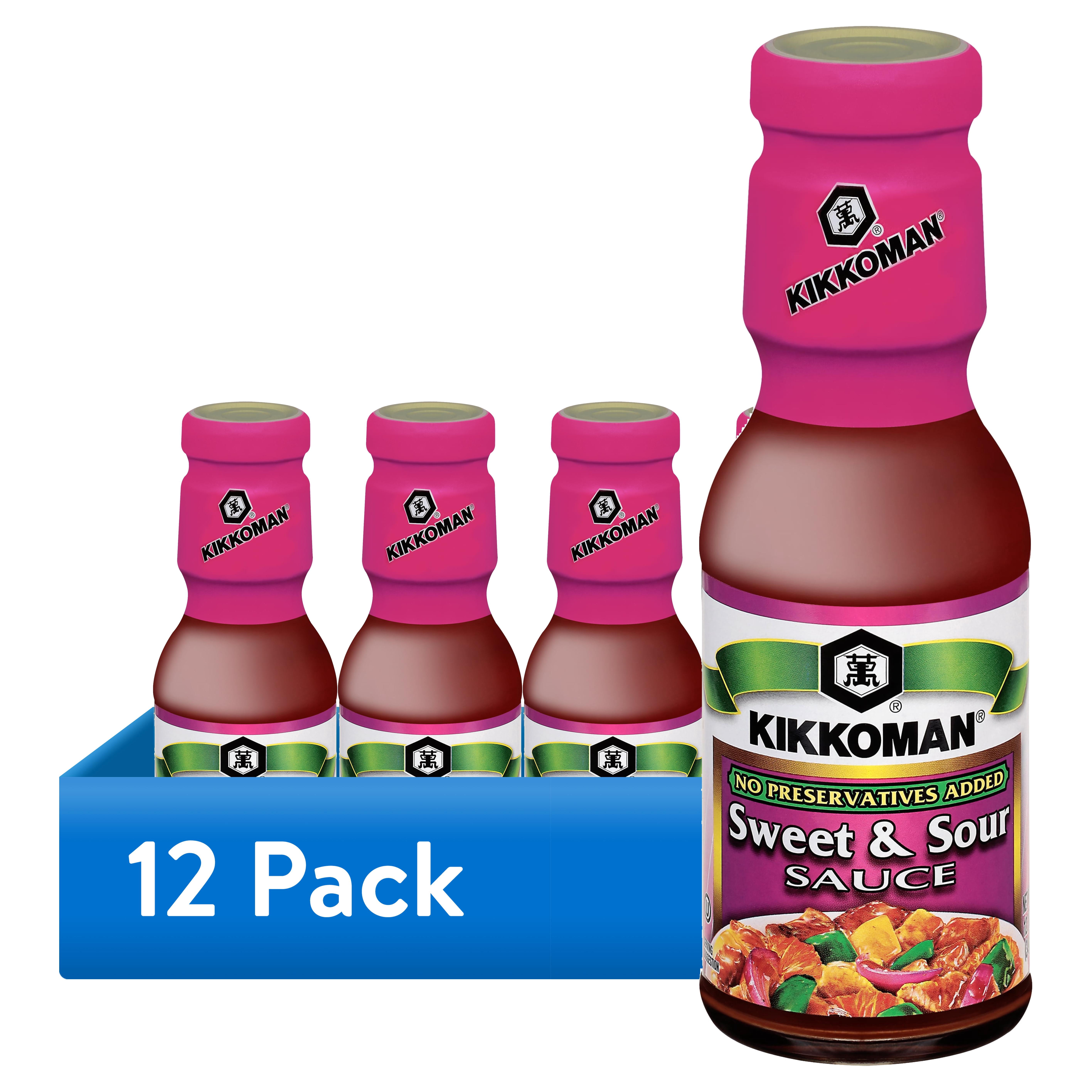 (12 pack) Kikkoman No Preservatives Added Sweet & Sour Sauce, 12 oz Glass Bottle