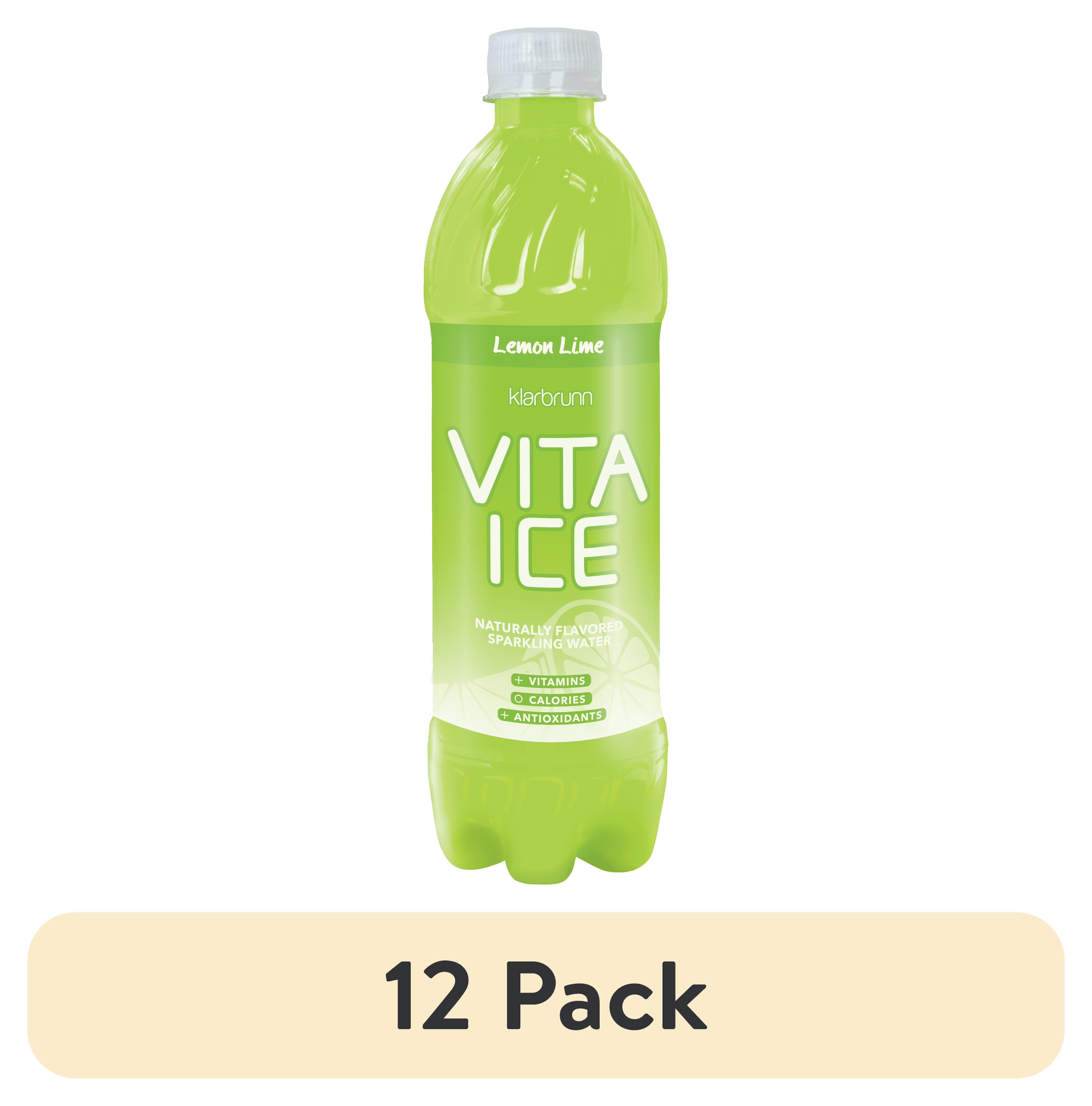 (12 pack) Klarbrunn Vita Ice Sparkling Water, 17 Fl Oz, Bottle