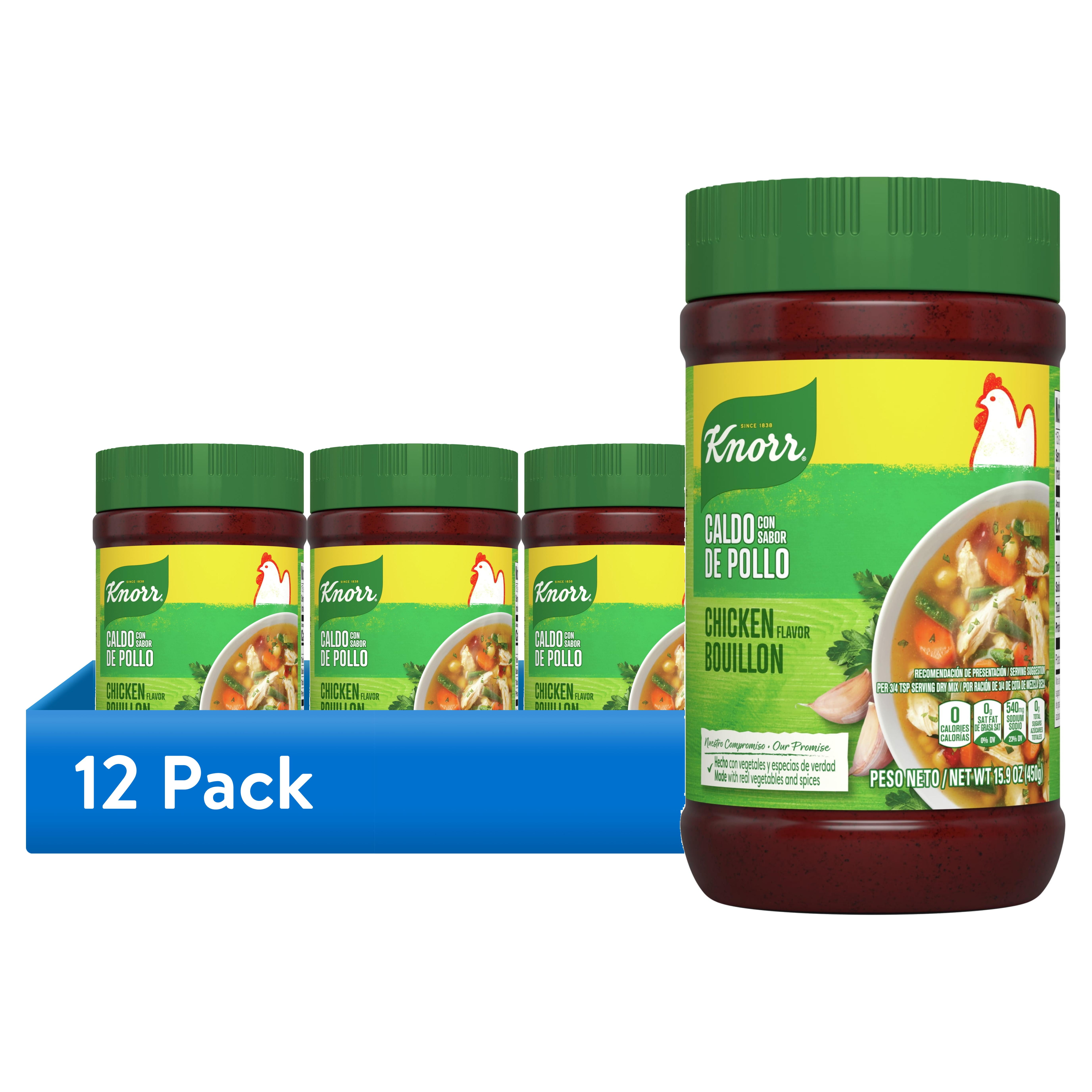 (12 pack) Knorr Granulated Chicken Flavor Bouillon Ground, 15.9 Oz Jar