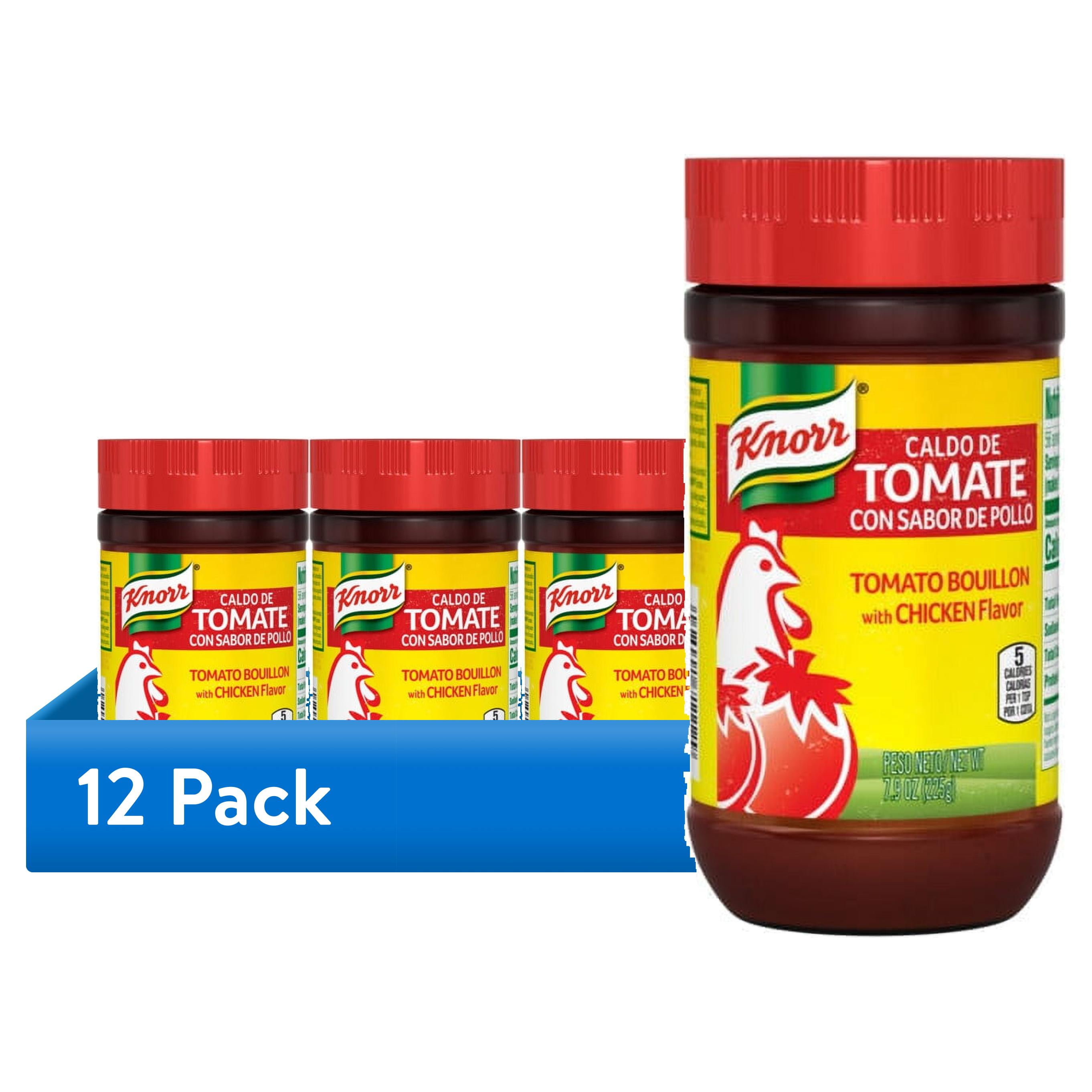 (12 pack) Knorr Shelf Stable Paste Tomato and Chicken Bouillon, 7.9 oz Jar