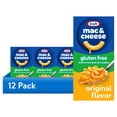 thumbnail image 1 of (12 pack) Kraft Gluten Free Mac and Cheese, Brown Rice and Corn Pasta, 1 Box, for Easy Dinner or Dinner Sides, Original Flavor, No Artificial Flavors, Preservatives or Dyes, 6 oz, 1 of 20