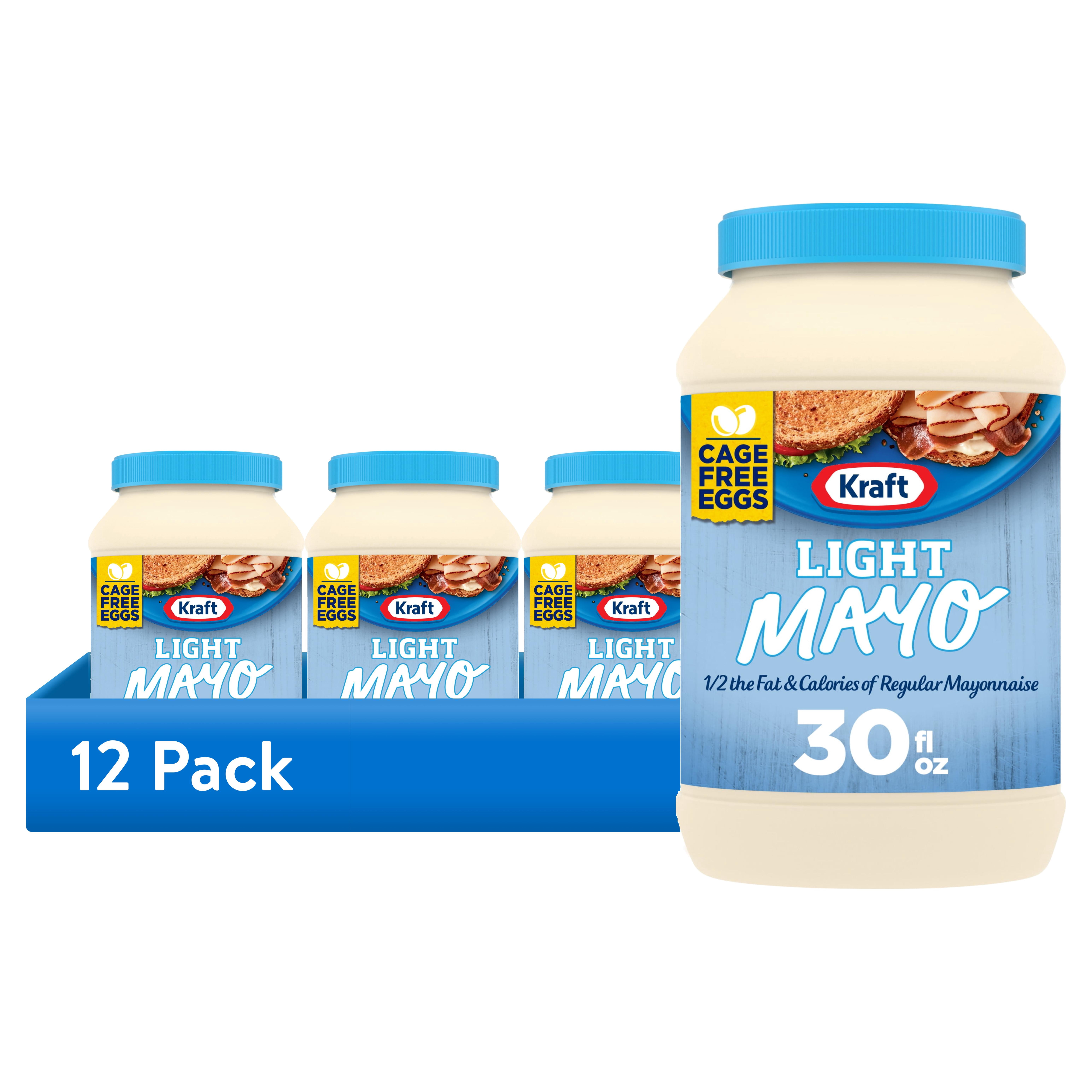 12 pack) Kraft Light Mayonnaise, 30 fl oz Jar - Walmart.com