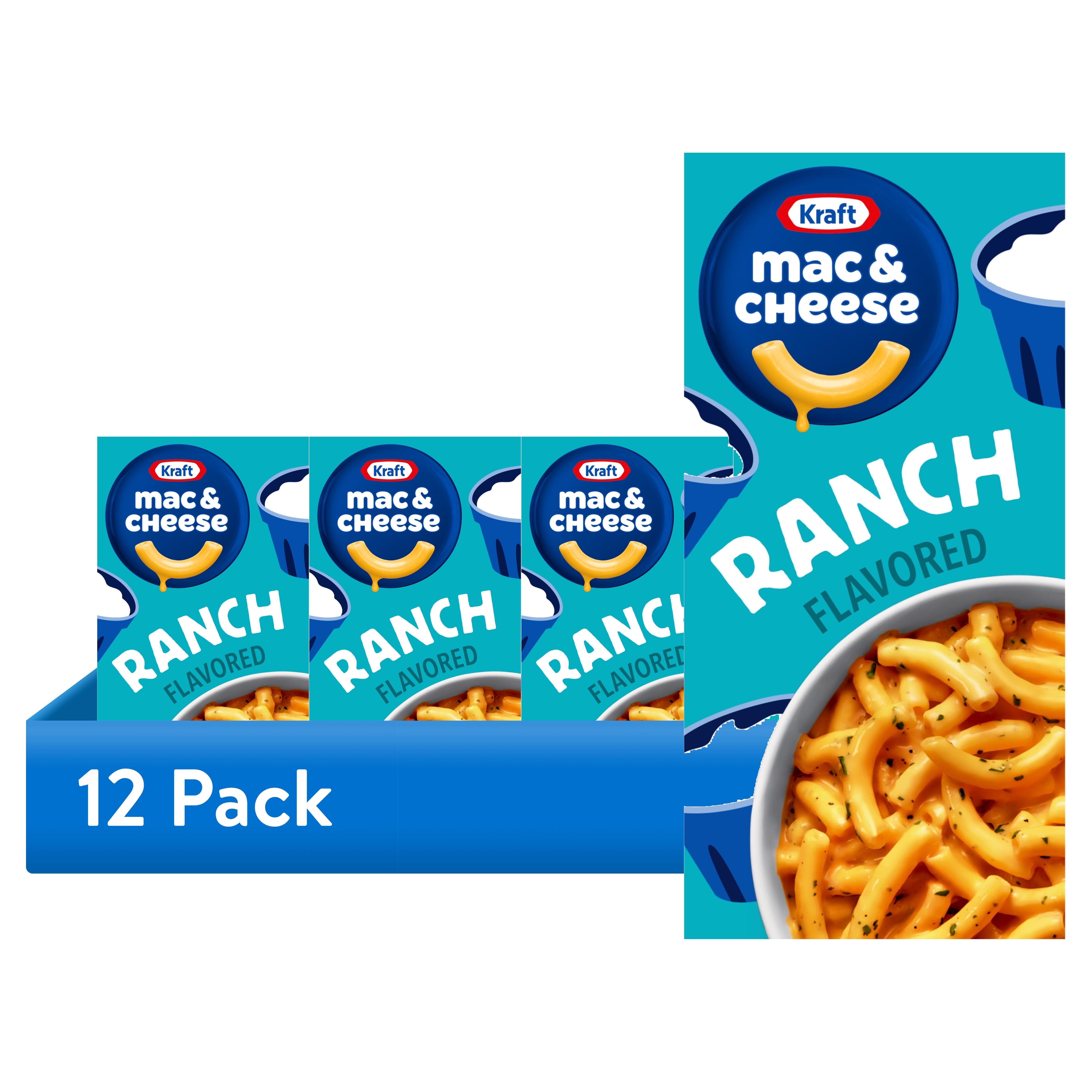 12 pack) Kraft Ranch Flavored Mac N Cheese Dinner, 7.25 oz Box