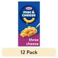thumbnail image 1 of (12 pack) Kraft Mac and Cheese, 1 Box, for Easy Dinner or Dinner Sides, Three Cheese with Mini-Shell Pasta, No Artificial Flavors, Preservatives or Dyes, 7.25 oz, 1 of 17