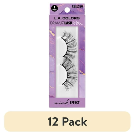 (12 pack) L.A. COLORS Eyelash, Dramatilash, Va Va Voom, 1 Pair