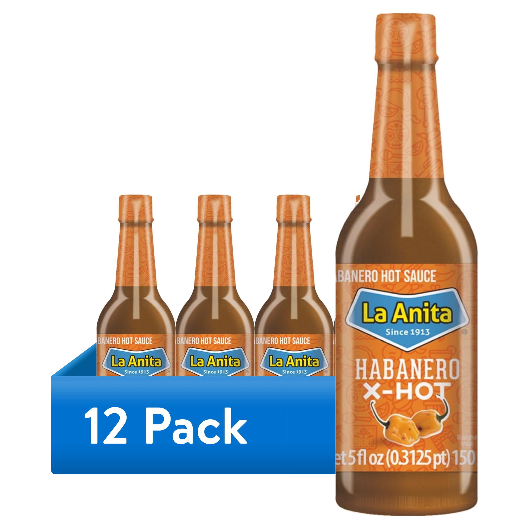 (12 pack) La Anita Habanero X Hot Hot Sauce, 5 oz