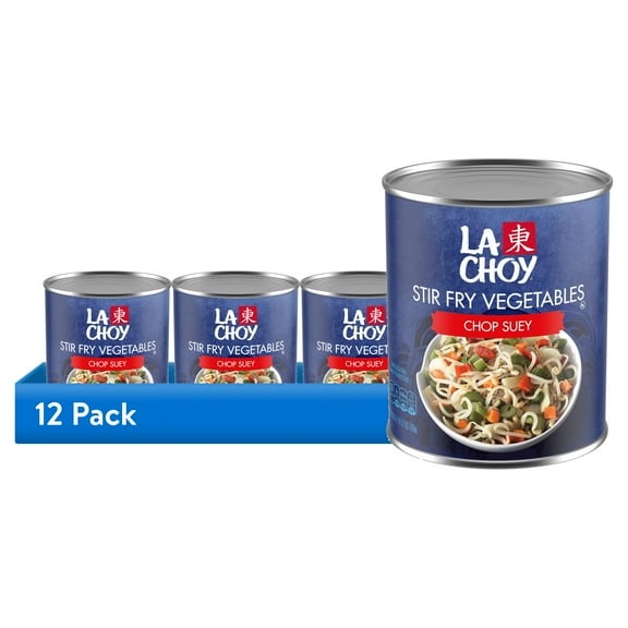 (12 pack) La Choy Chop Suey Vegetables, Chinese Mixed Vegetables, 28 oz Can
