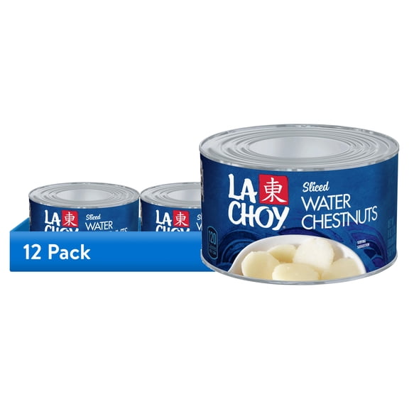 (12 pack) La Choy Sliced Water Chestnuts, 8 Ounce, 12 Pack