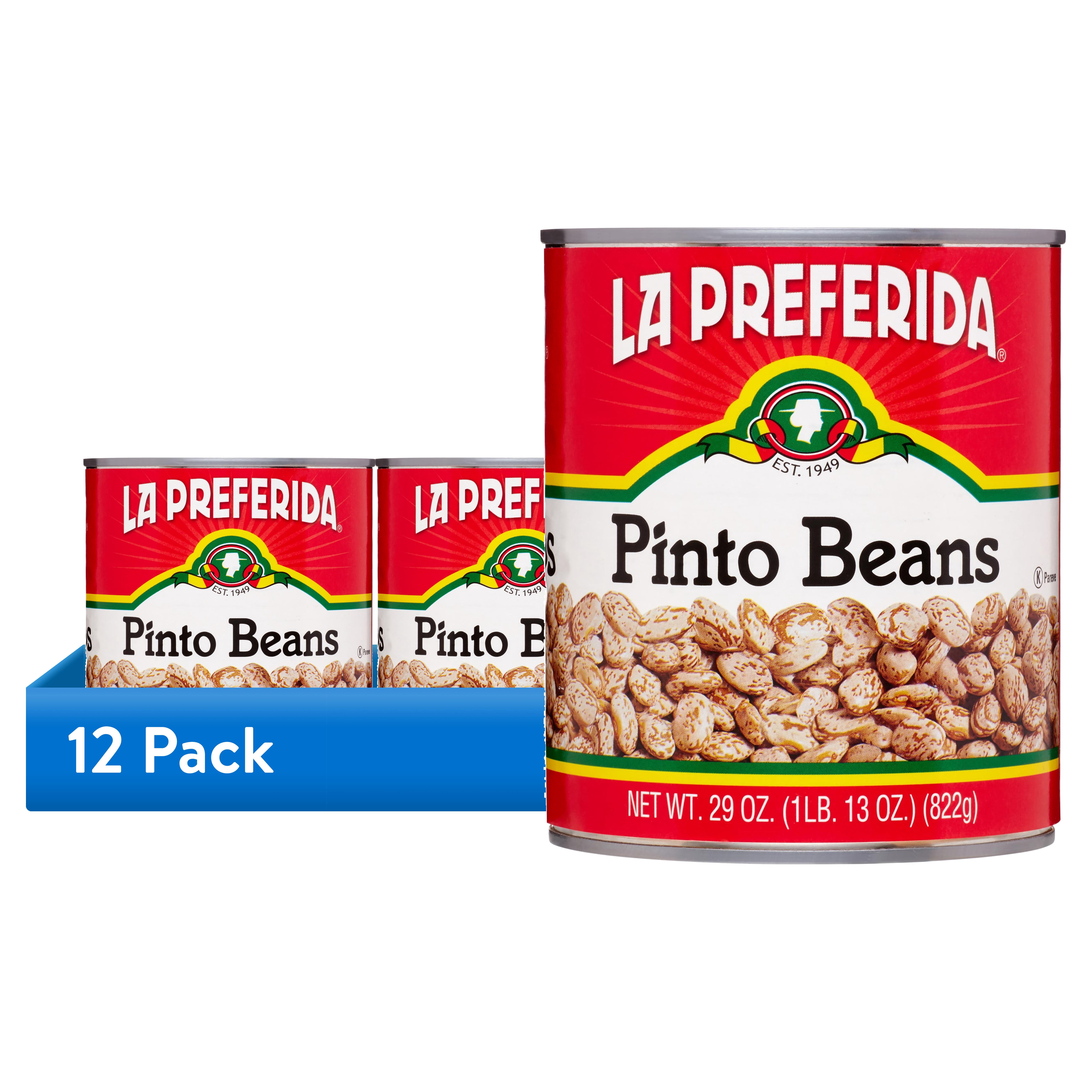 (12 pack) La Preferida Pinto Beans, 29 oz, Can