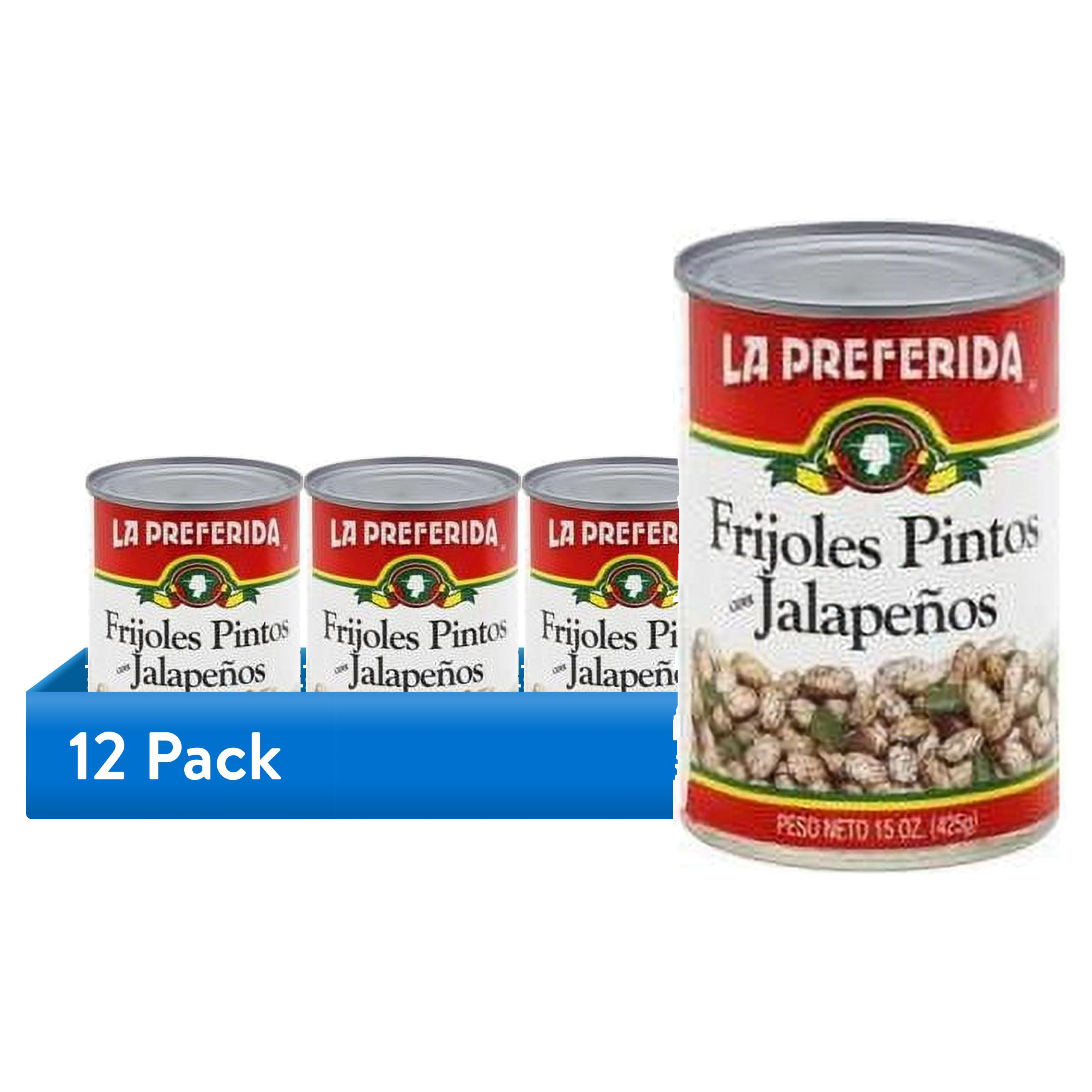 (12 pack) La Preferida Pinto Beans with Jalapenos, 15 Oz