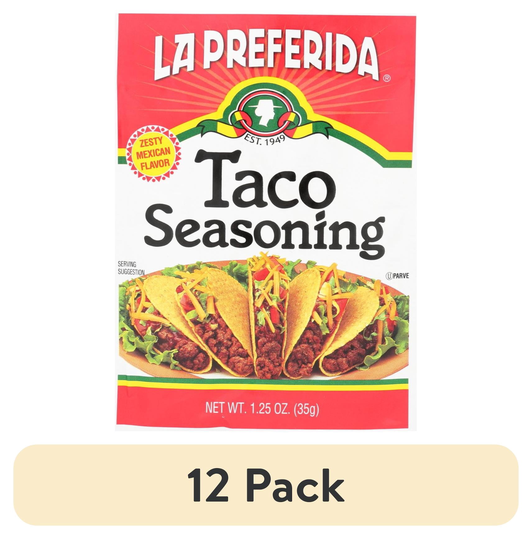 (12 pack) La Preferida Taco Seasoning, 1.25 oz