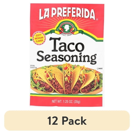 (12 pack) La Preferida Taco Seasoning, 1.25 oz