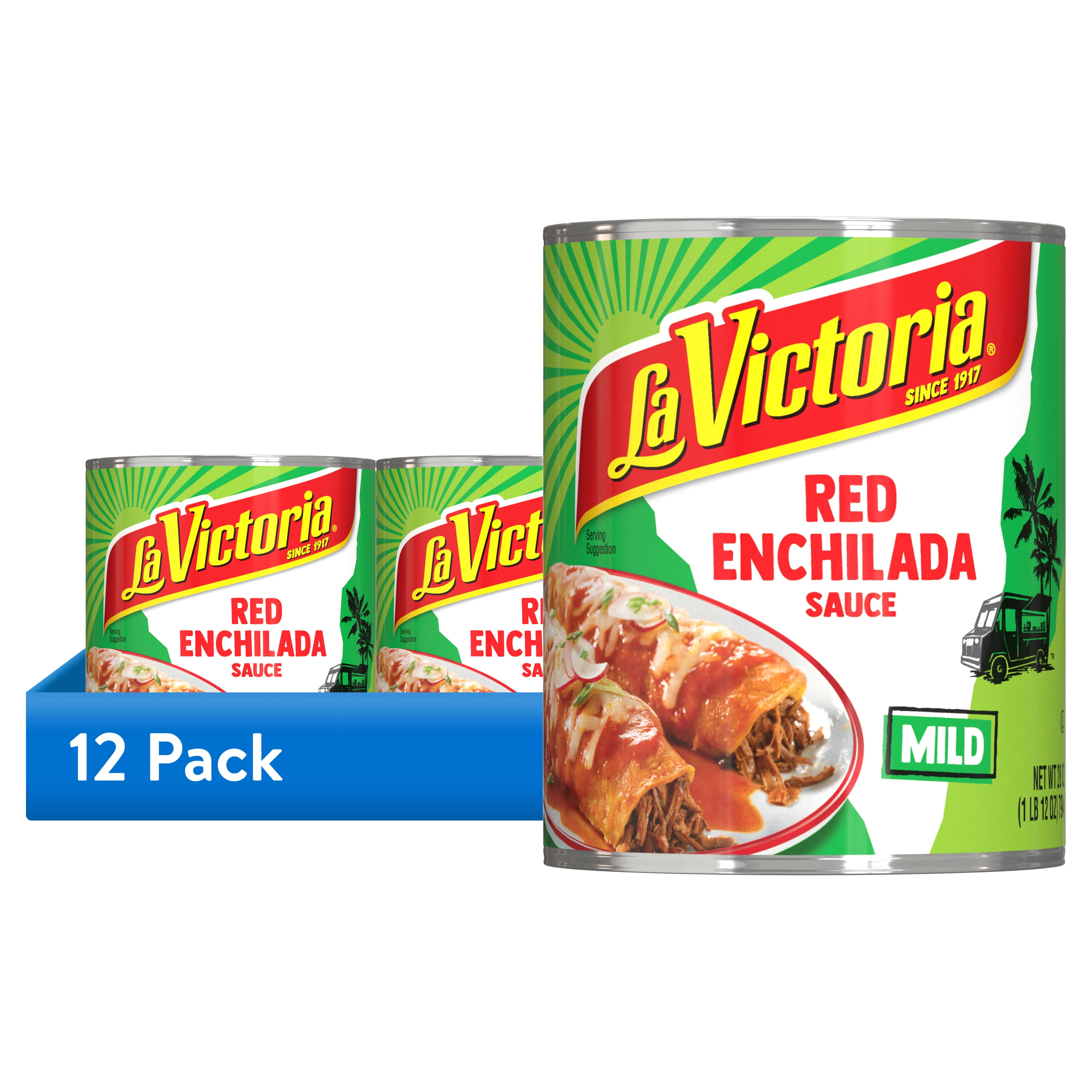 (12 pack) La Victoria Traditional Red Enchilada Liquid Sauce Mild, 28 oz