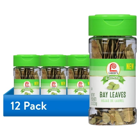 (12 pack) Lawry's Casero Kosher Bay Leaves, 0.1 oz Bottle