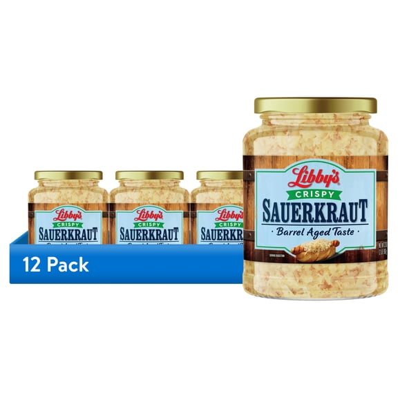 (12 pack) Libby's Crispy Sauerkraut, 32 oz Jar