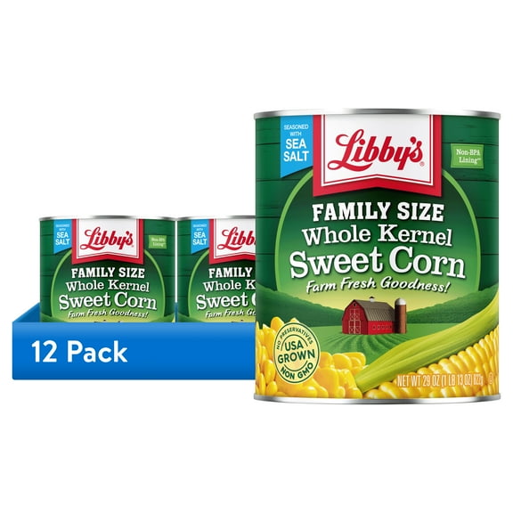 (12 pack) Libby's Whole Kernel Sweet Corn, 29 oz Jumbo Can