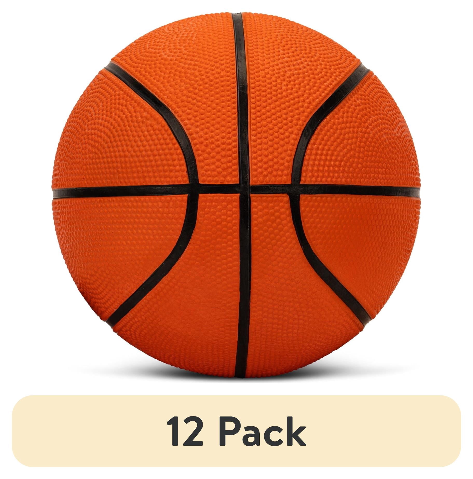 (12 pack) Lifeworks Size 3 Mini Rubber Basketball, Indoor & Outdoor Use, Sold Deflated (Pump Not Included)