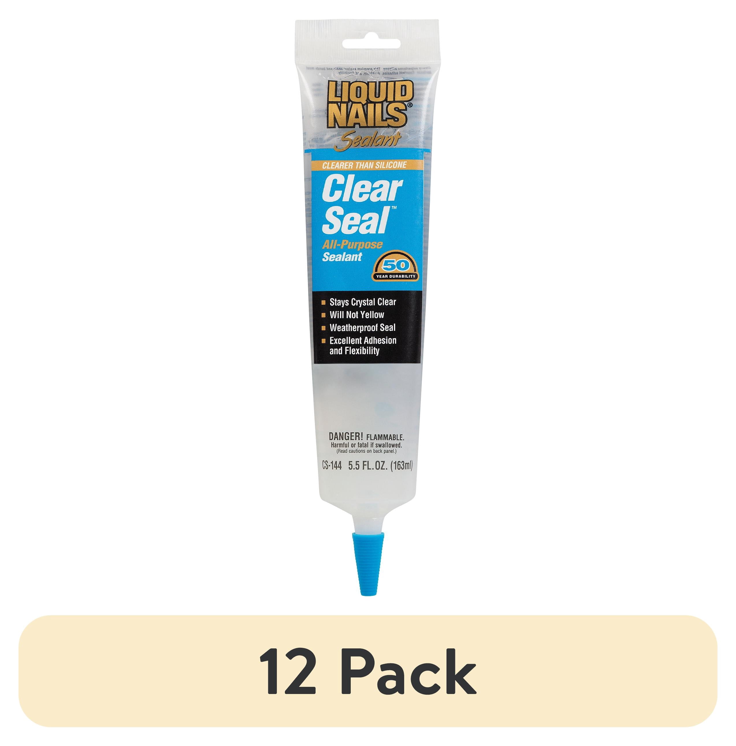 (12 pack) Liquid Nails Clear Seal CS-144 5.5 oz. All-Purpose Sealant