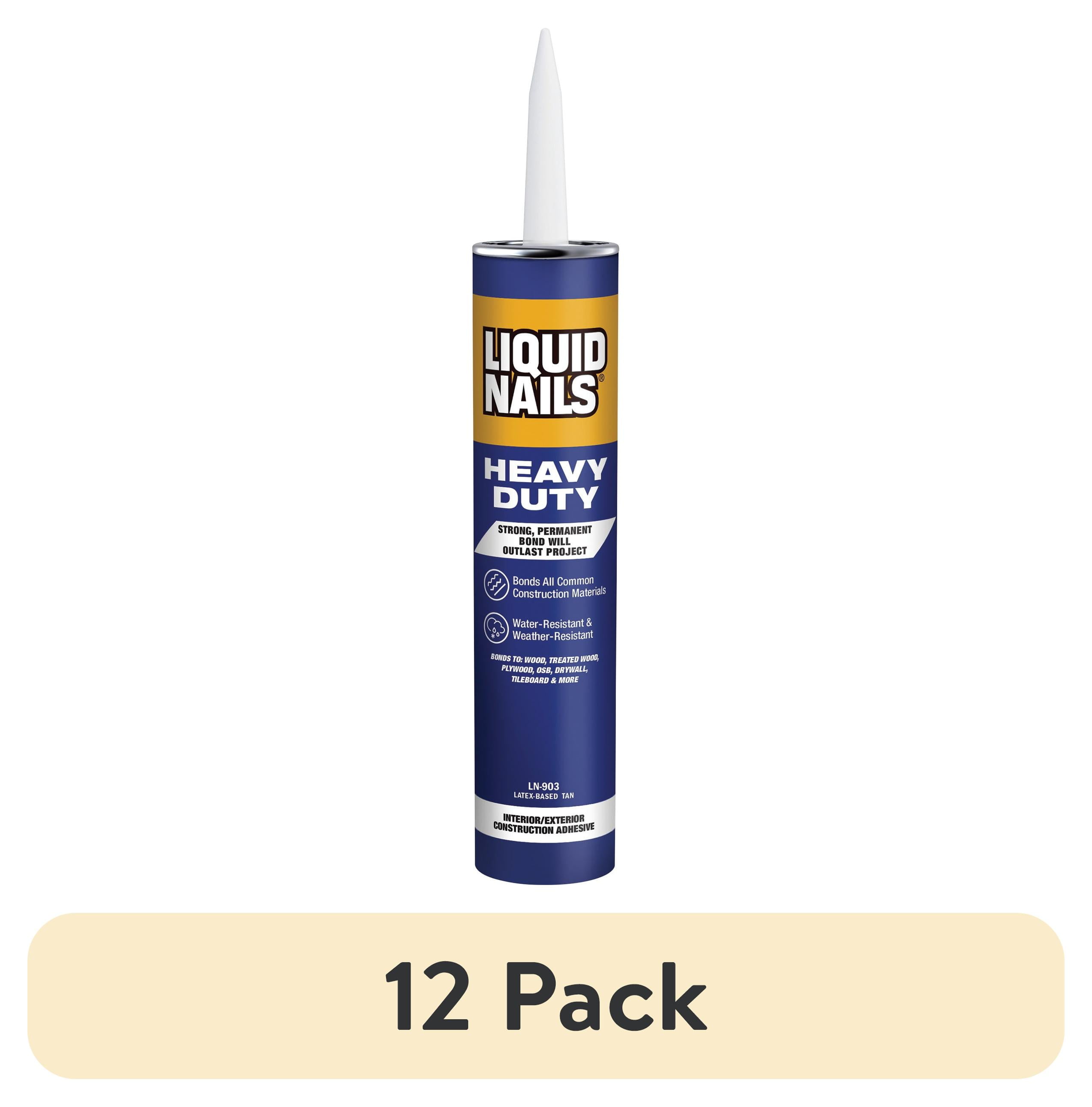 (12 pack) Liquid Nails Heavy Duty 10 oz. White Low VOC Construction Adhesive