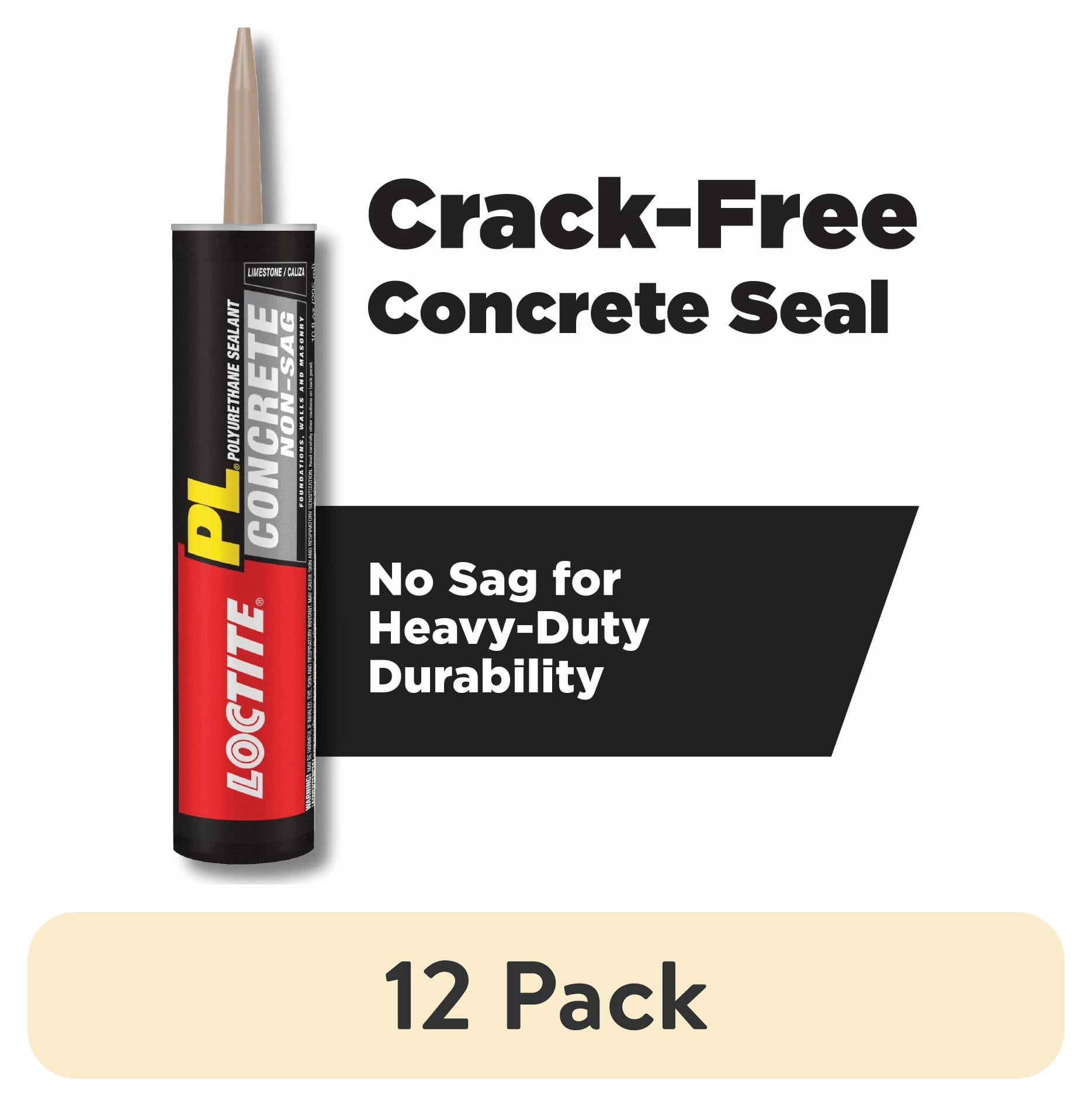 (12 pack) Loctite Pl Polyurethane Sealant Concrete Non-Sag, Pack of 1, Gray 10 fl oz Cartridge
