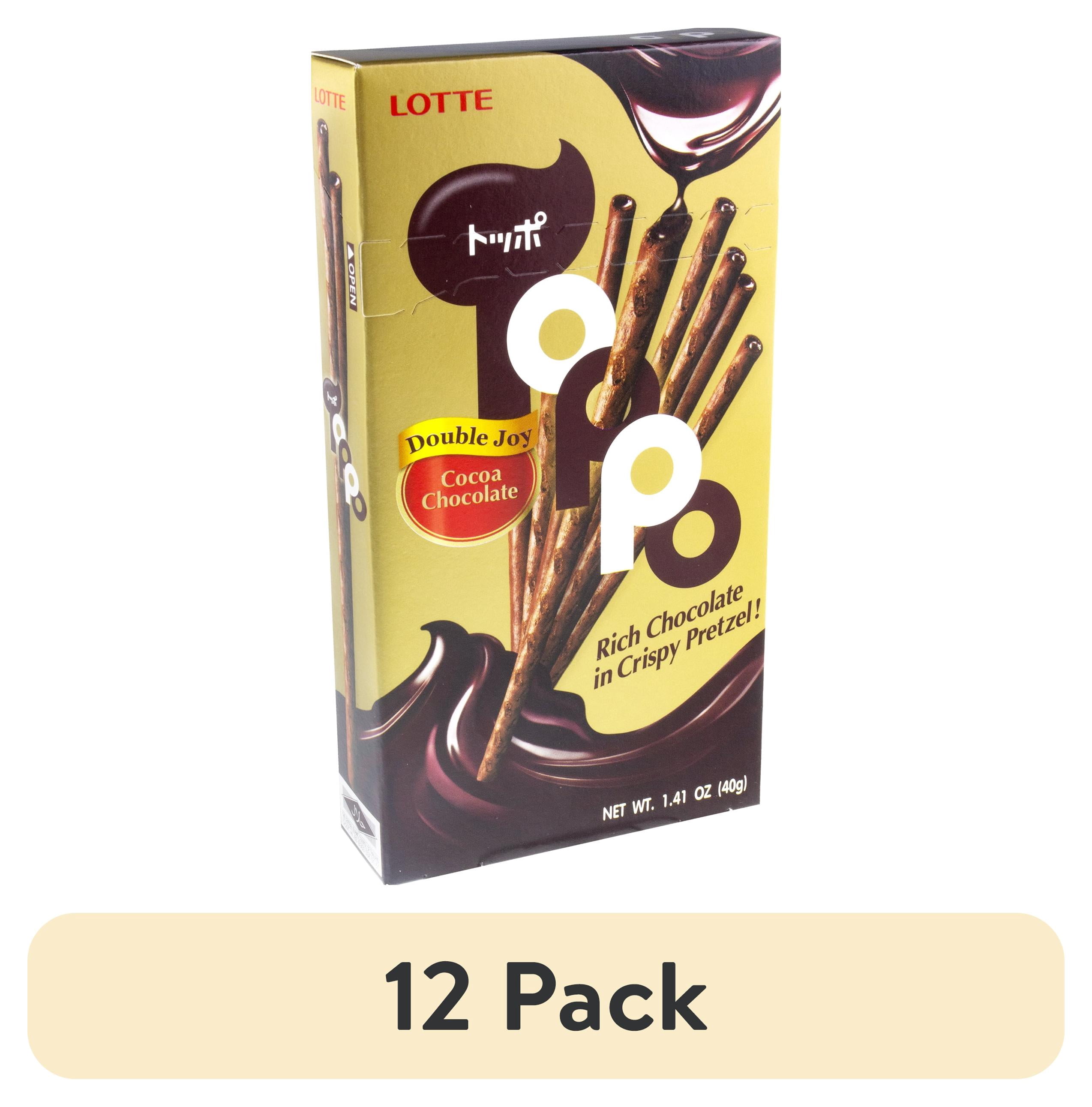 Lotte Toppo Cocoa Flavored Pretzel Stick with Chocolate Filling