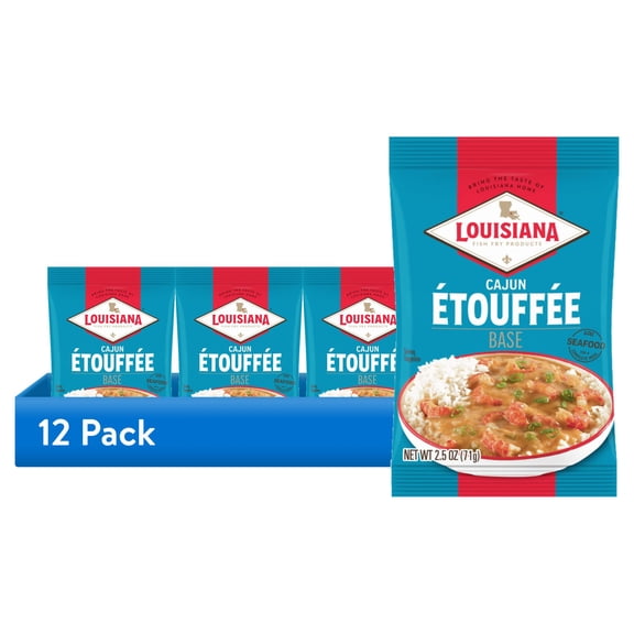 (12 pack) Louisiana Fish Fry Etouffee Base Mix, 2.5 oz Bag