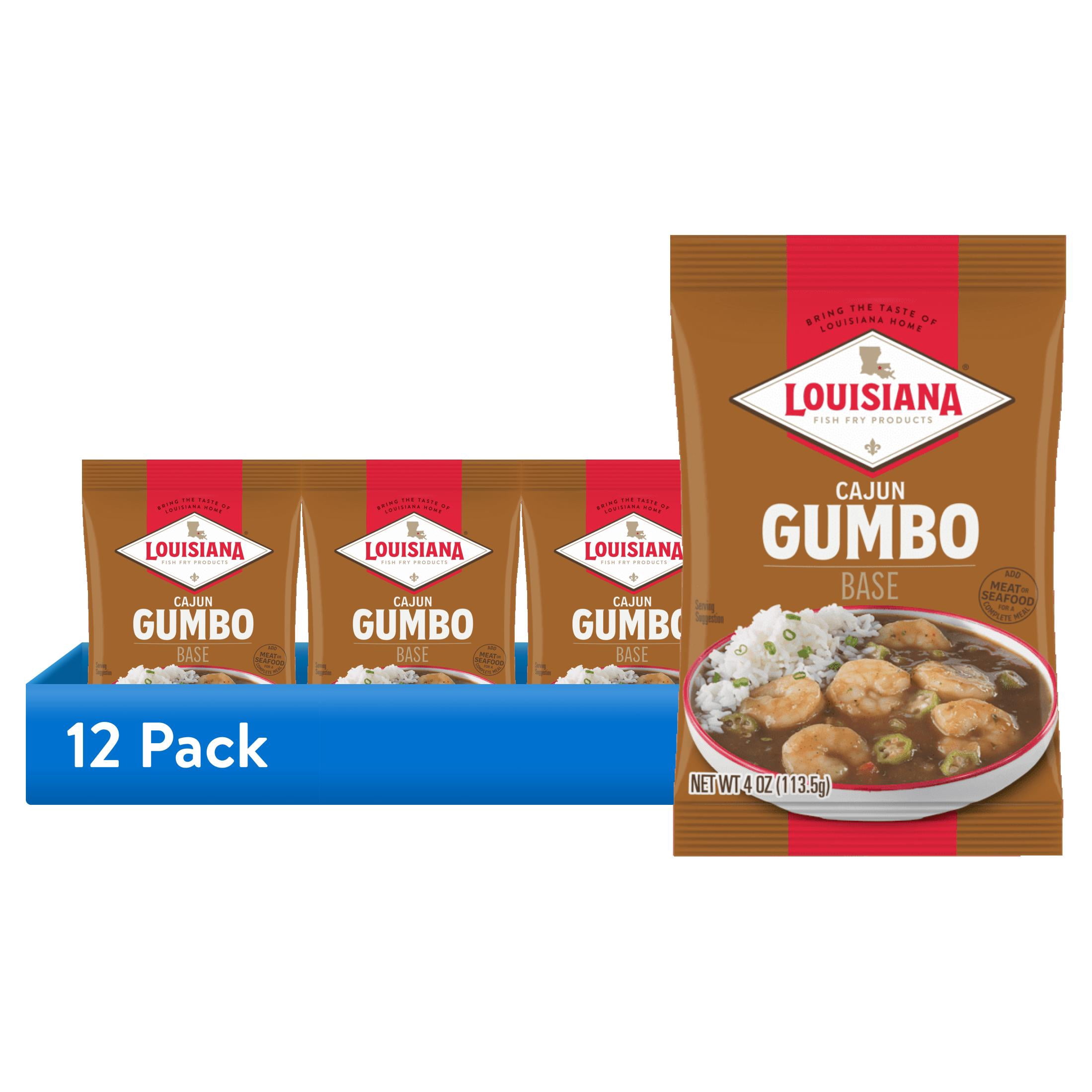 (12 pack) Louisiana Fish Fry Gumbo Base Mix, 4oz Bag
