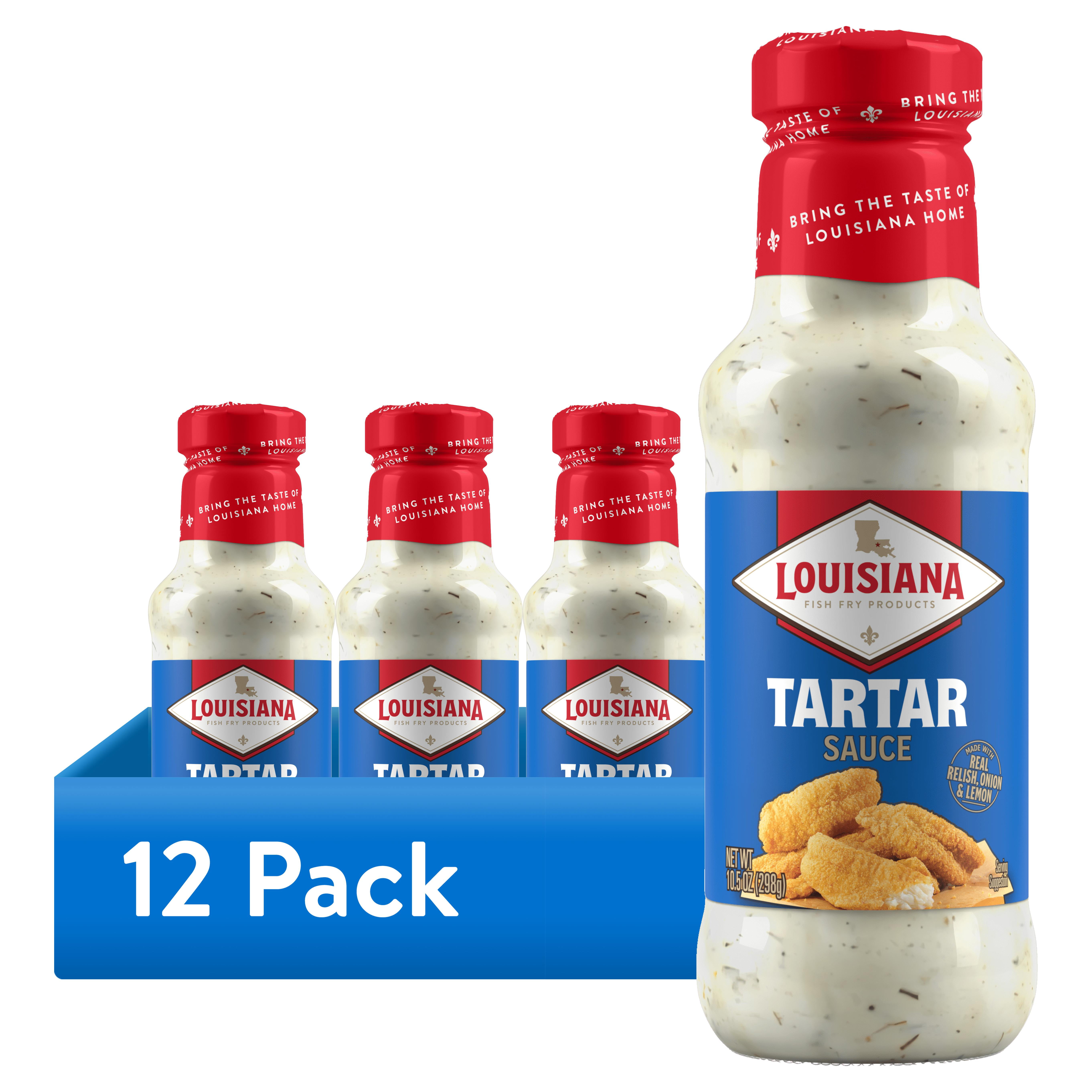 (12 pack) Louisiana Fish Fry Creamy Tartar Sauce with Relish & Lemon, 10.5 oz Bottle (12 pack) Louisiana Fish Fry Creamy Tartar Sauce with Relish & Lemon, 10.5 oz Bottle