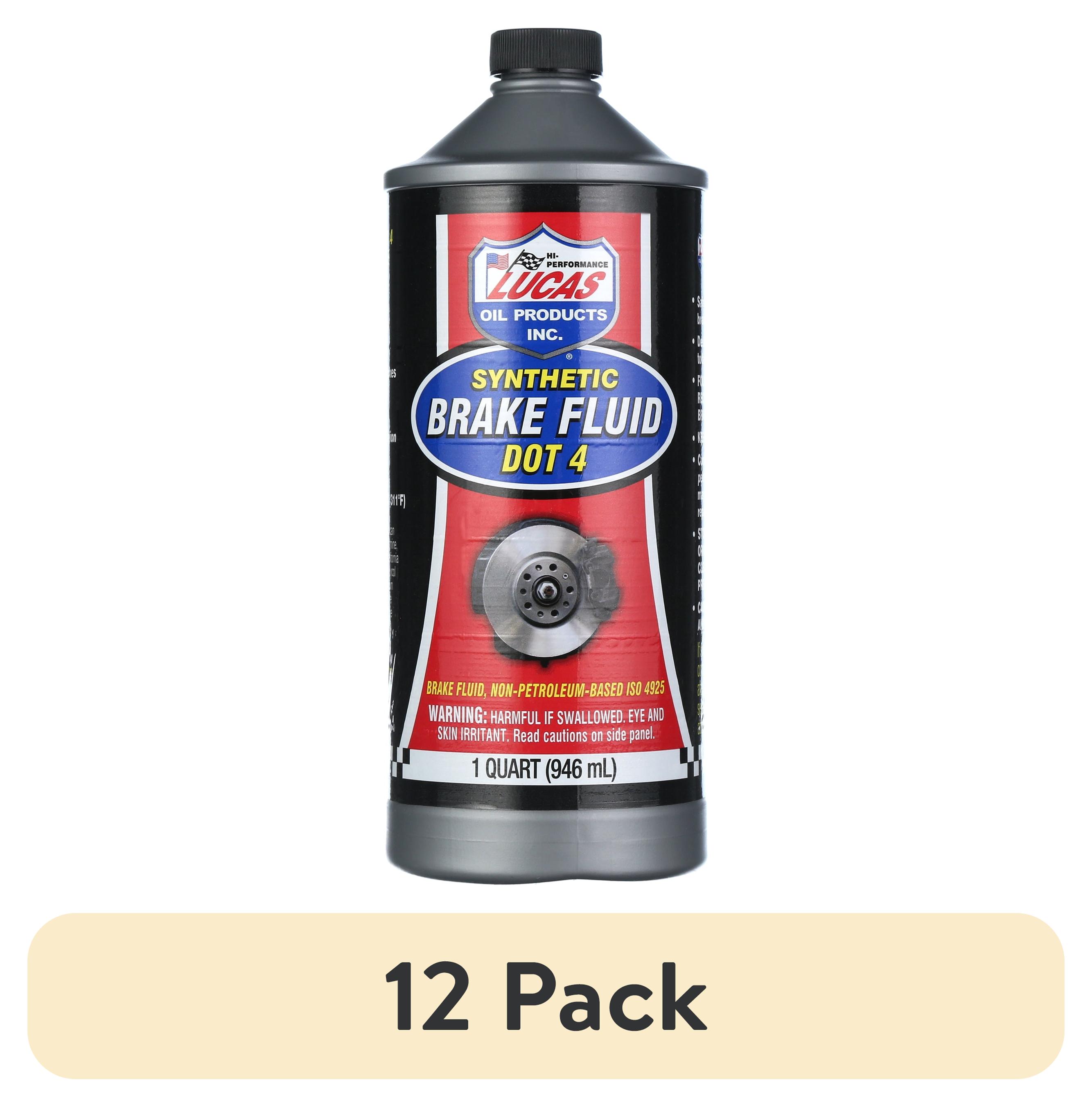(12 pack) Lucas Oil for vehicles using DOT 4 Brake Fluid 32 oz, 3.50 x 3.50 x 8.00"