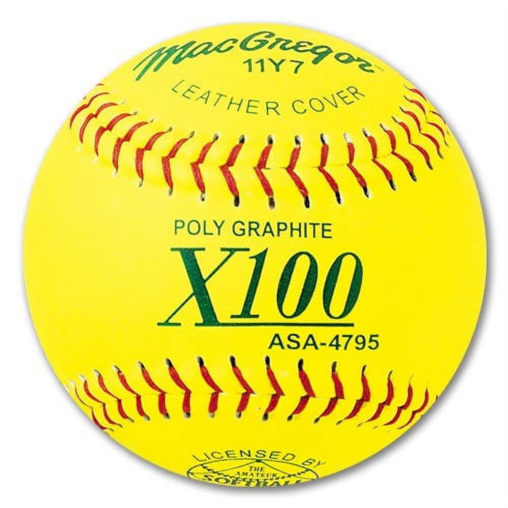 (12 pack) MacGregor 11" X100 ASAApproved Fastpitch Softballs