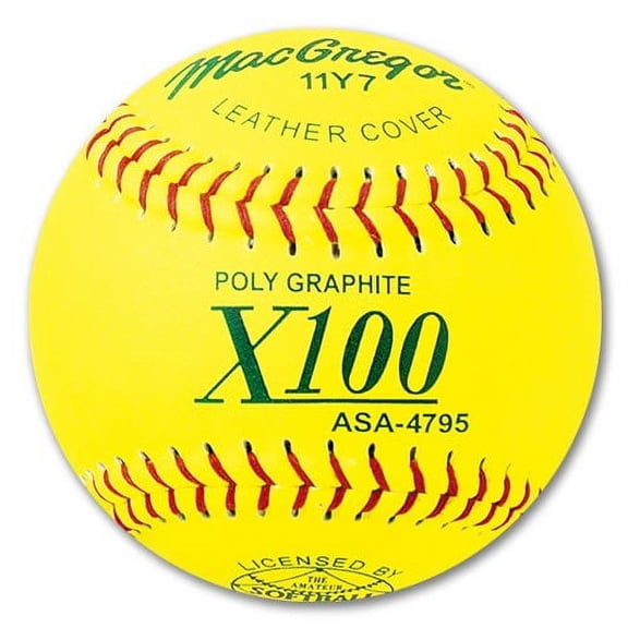 (12 pack) MacGregor 11" X100 ASA-Approved Fastpitch Softballs