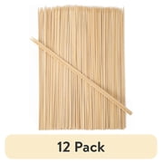 12 pack Mainstays Bamboo Skewers - 100% Eco-Friendly Grilling Essentials, 11.81 Inches Long