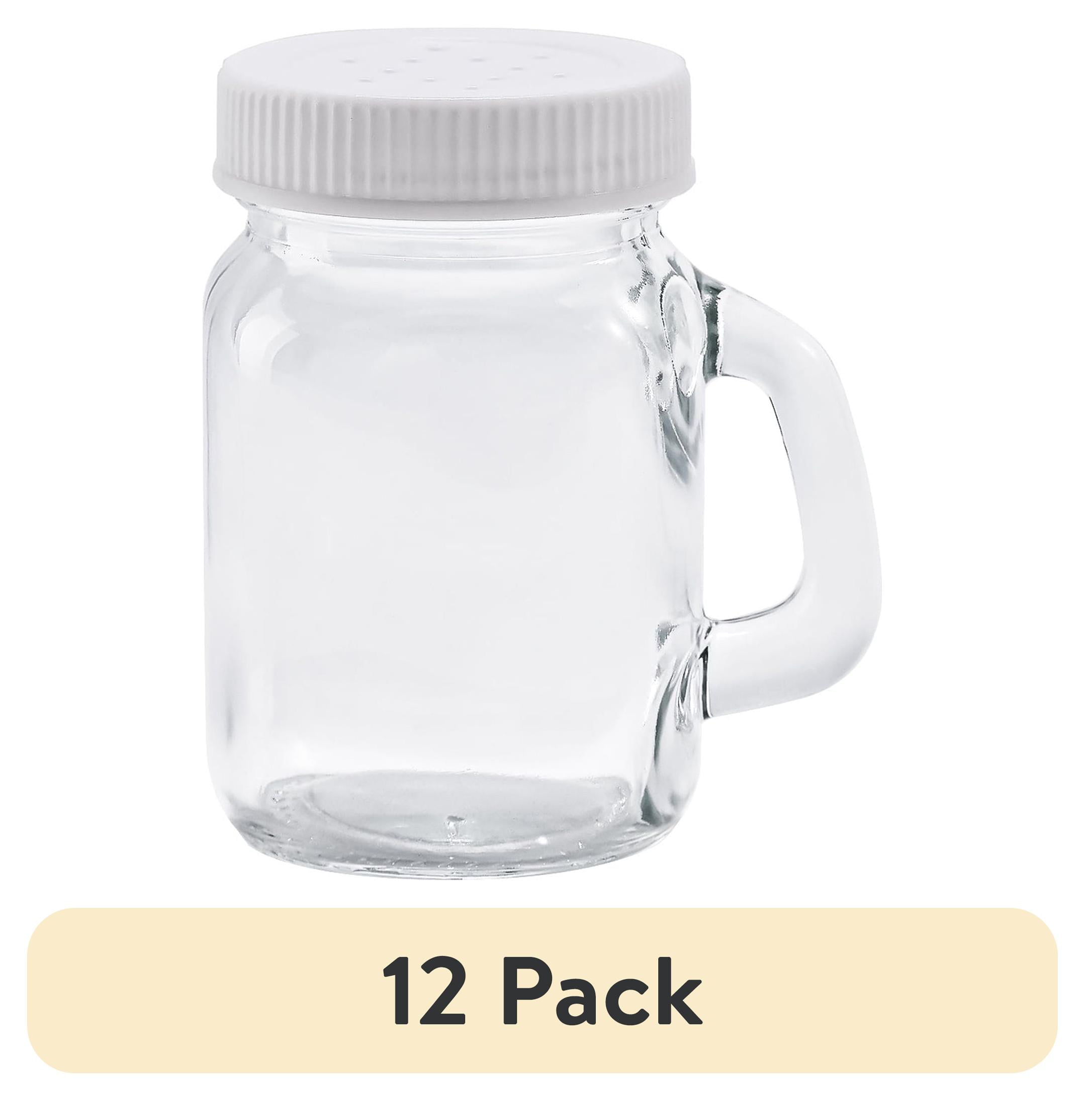 (12 pack) Mainstays Glass Salt and Pepper Spice Shaker Bottle 4 oz