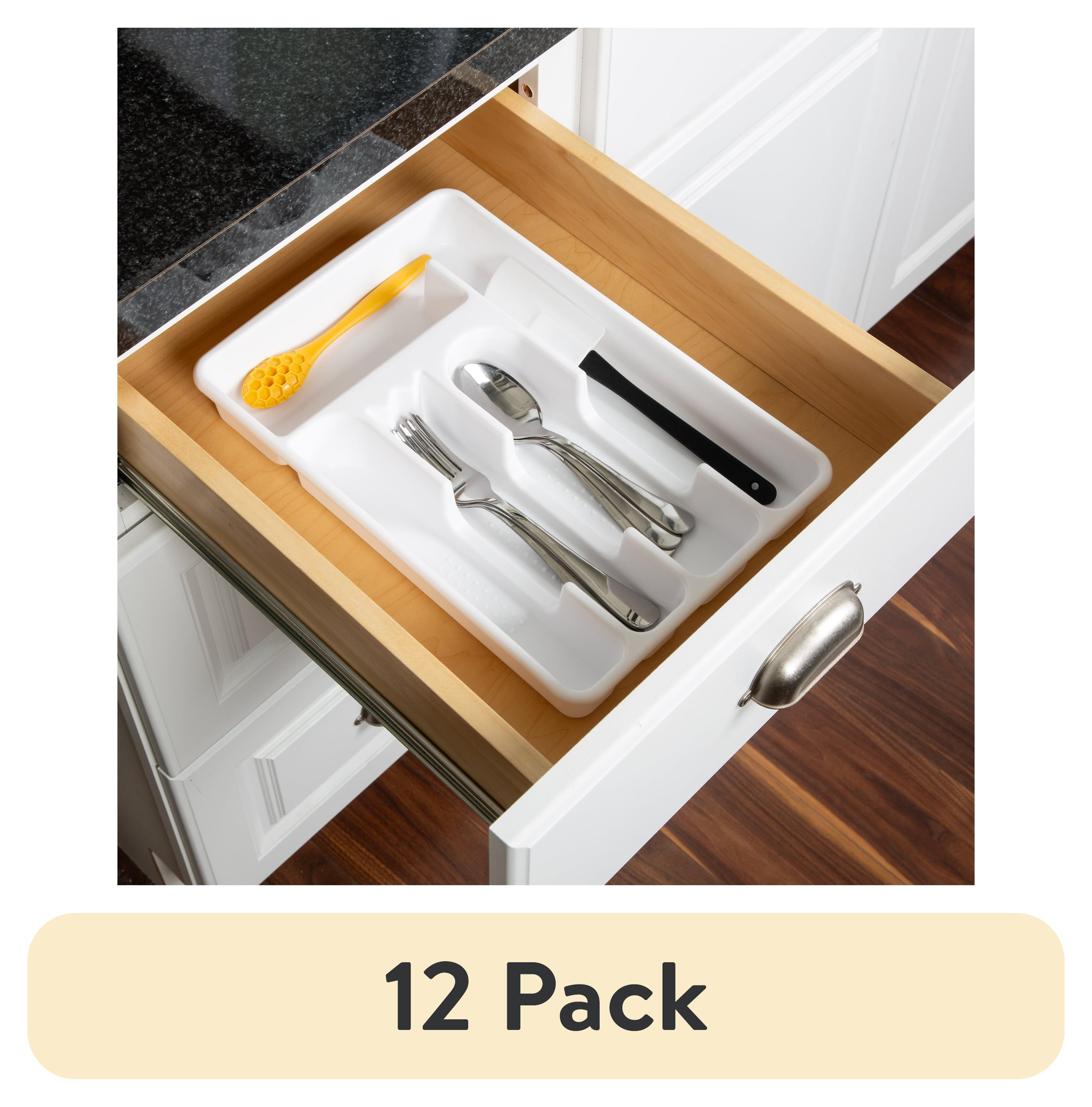 Mainstays Plastic 5-Compartment Kitchen Drawer Organizer - Walmart.com
