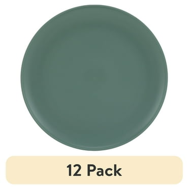 (12 pack) Mainstays - Sage Round Plastic Plate, 10.5 inch